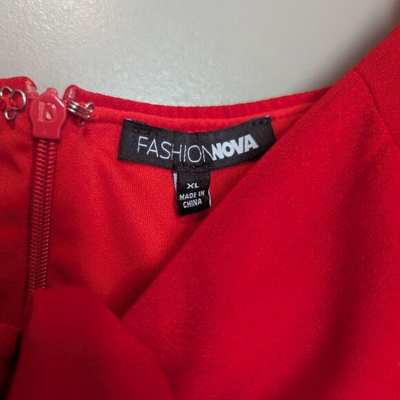 FASHION NOVA Sweet Sayings Mini Dress - Red - Picture 2 of 5